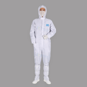흰색 정전기 방지 의료용 ESD 유니폼